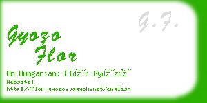 gyozo flor business card